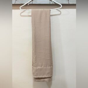 NWOT 2 Panels Tan Crapes Curtains Tab Style 53” W x 110” L